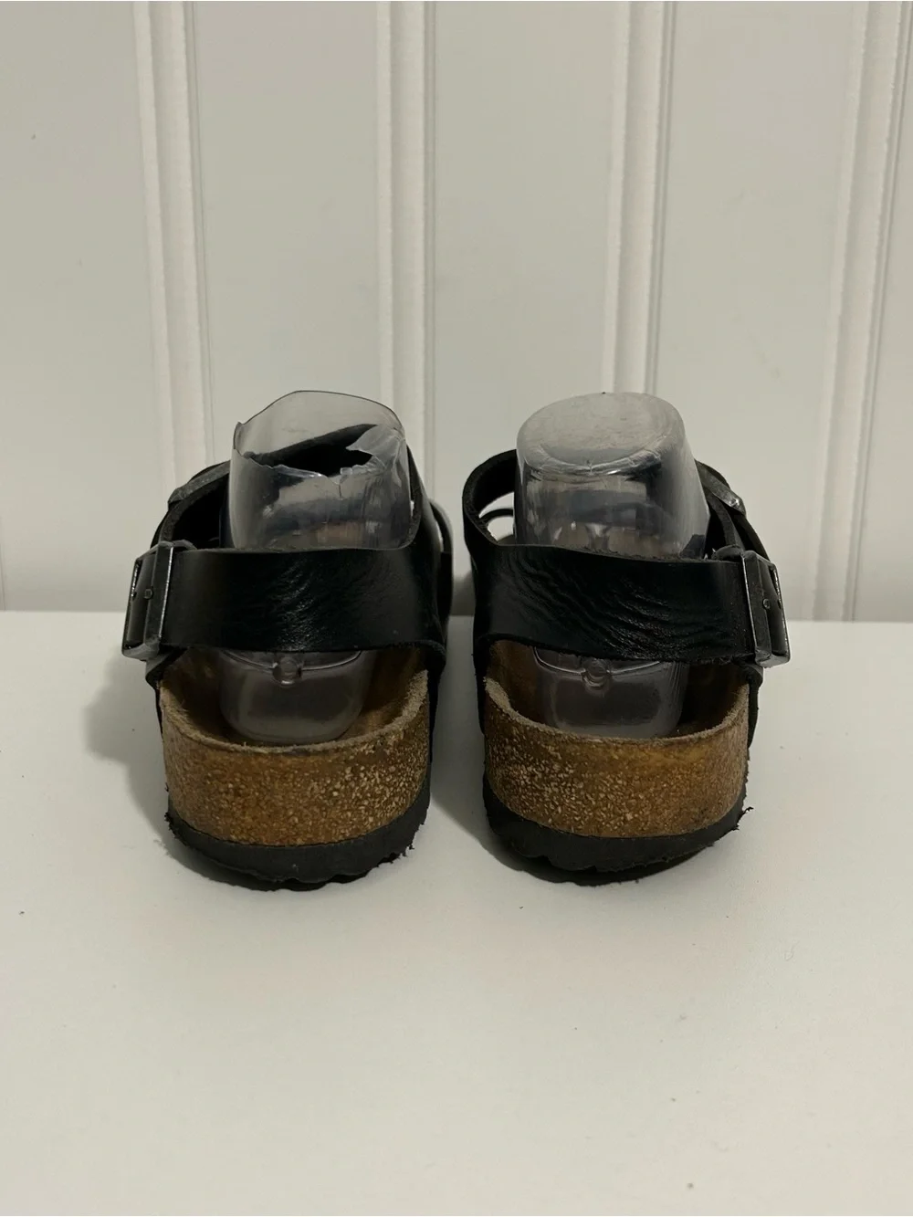 Birkenstock Milano soft black leather sandals